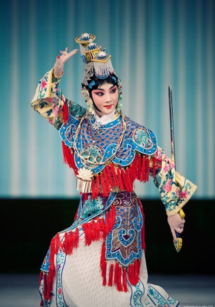 glitteringgoldie:The gorgeous and talented Zhu Hong, an actress/singer in the Beijing Opera, in some
