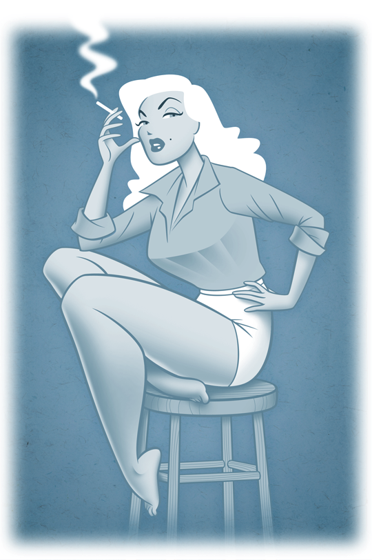 yourluneetsoleillove:  lilygoat:  **“Pulp Pinup”** By..mgelen.deviantart.com