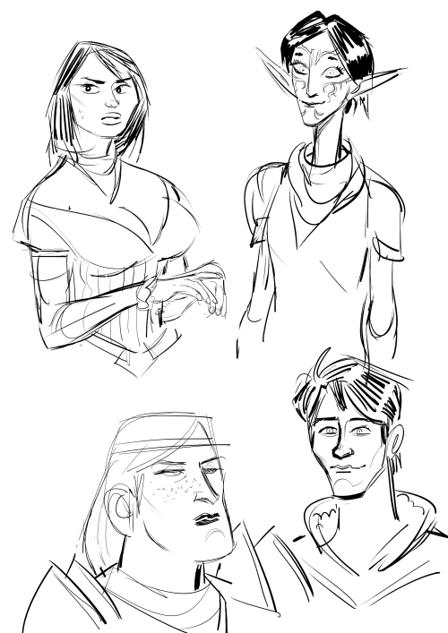 sumdac:  some quick da2 companion busts, just doodlin 