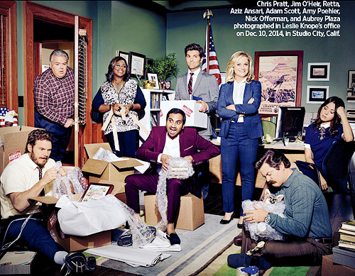 ameliaponds:  The Parks and Recreation cast for Entertainment Weekly 