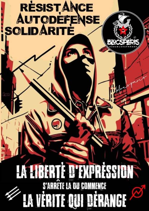 “Resistance, Self-Defence, Solidarity(State tolerated) Freedom of expression ends where the inconvienient truth begins. #anarchieme#anarchiste#anarchie#resistance#autodefense#solidarite