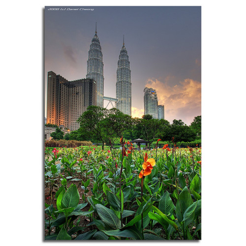 Towers & Flowers by DanielKHC on Flickr.