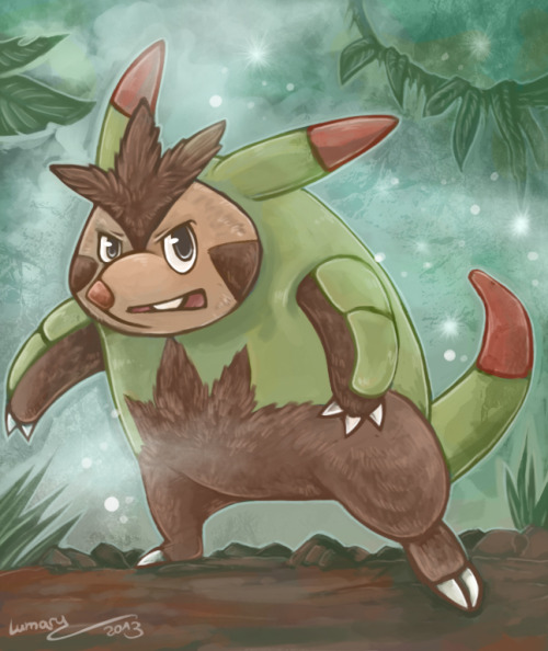 Speedpaint Chespin Evolution by ~Lumary92