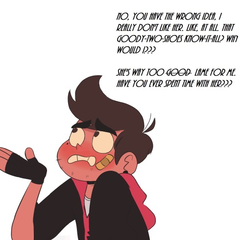 fullysketch:  More Badboy!Marco/Princess!Star AU because reasons. Starco edition on request! He’s a mess. Based on this message someone sent me! Thanks, dahling!   Plot twist: I’m the fellow trash who sent that message. @fullysketch. I’m glad