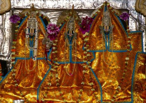 Deities inside Sita temple at Janakpur, Nepal