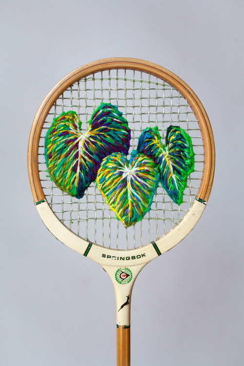 youthbee: Danielle Clough racket embroidery (source)