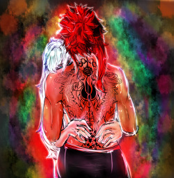 [Partition plays in the backround} mmmm needed to brush off my Ruby tattoo .sai and opp this happend