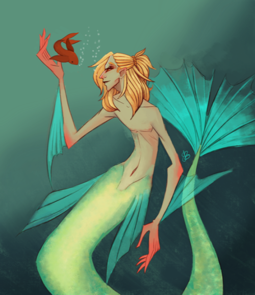 the-goat-bazaar-of-art:Another Anders for mermay. here’s last years I had a lot of painti