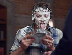 timetraveldean:  Misha Collins in the Gag Reel of Supernatural S9 [x] 