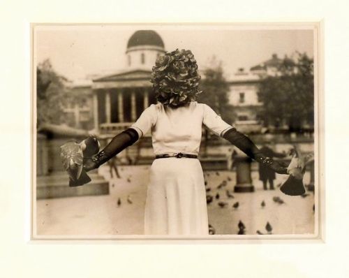 thecolorblockcurator:Phantom of Sex Appeal Event, Sheila Legge in Trafalgar Square, Claude Cahun