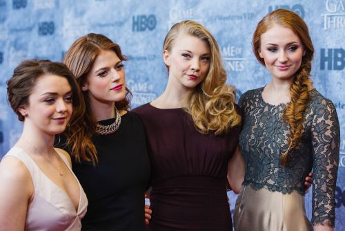 Baddestbitchesglobal:maisie Williams, Rose Leslie, Natalie Dormer And Sophie Turner