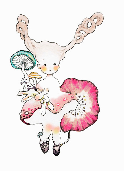 trungles:  Illustrator Yamada Uduki.  They remind me of modern-day Kewpies. 