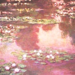 moodyinapinkbow: Moodboard: Aesthetic - Monet Paintings (Pink).   ❝I perhaps owe having become a painter to flowers.❞     