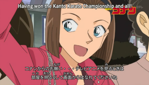gayranmori:sonoko treating her babygirl for winning the karate championship