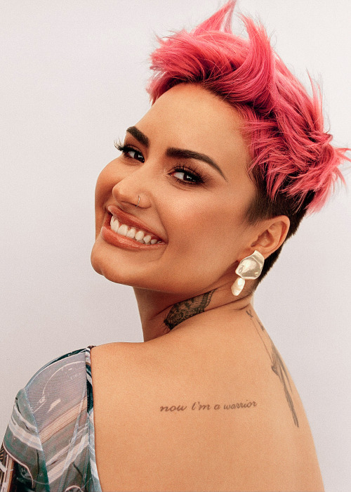 thequeensofbeauty:DEMI LOVATO by Amanda Charchian for Glamour Magazine, March 2021.