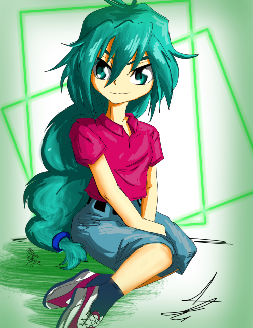 Good Night, On This Occasion I Share With You This Digital Drawing Of Zeo Zagart :3 Or Whatever It's