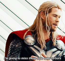 asgardodinsons:thor out here making even the most cynical of characters soft for him