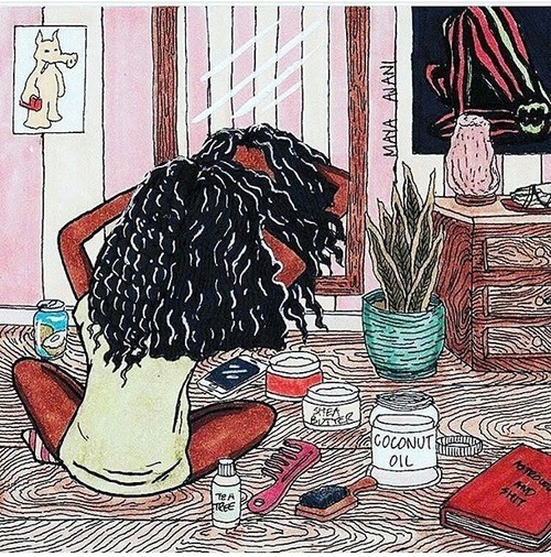 chiappettee: Taking care of the curls My daily life.