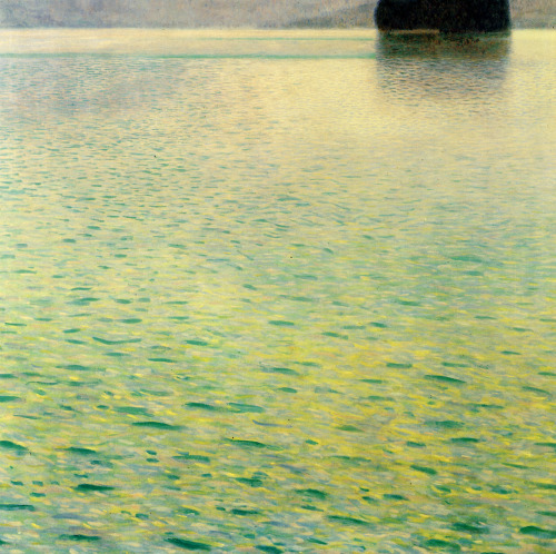 weepling:Gustav Klimt, Island in Lake Atter, 1901