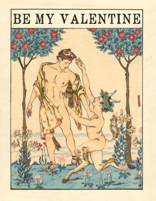 felixdeon: Happy gay Valentine’s Day! A collection of queer valentine cards in Victorian style