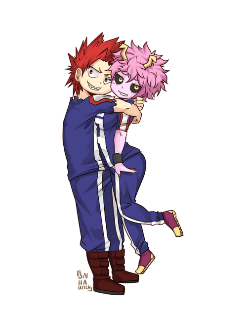 bnha-bitch:  Another redraw of Mashima sensei’s doodles but for kirimina because I thought it’d be cute <3