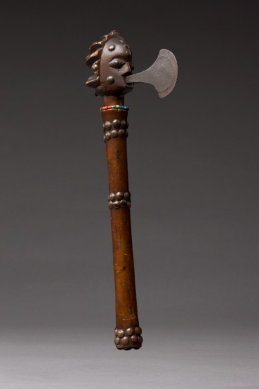 Ceremonial axe from the Luba people of Congo, early 20th century.from the Galerie Claude Mauer