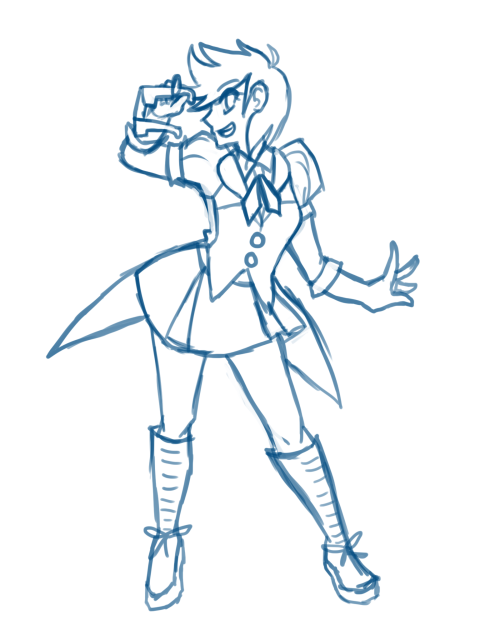 moon-toons: 10th Doctor magical girl sketch! HWAAAHH I’M NEARLY DONE WITH ALL THE SKETCHES ;A;