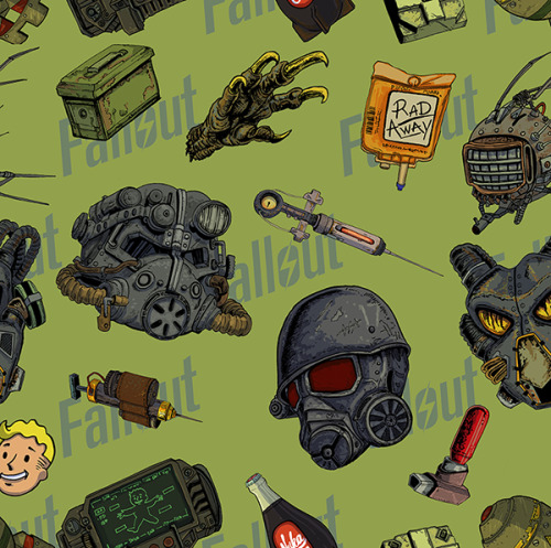 Excited because I can finally play Fallout 4, (some years later) I made this set of stickers and des