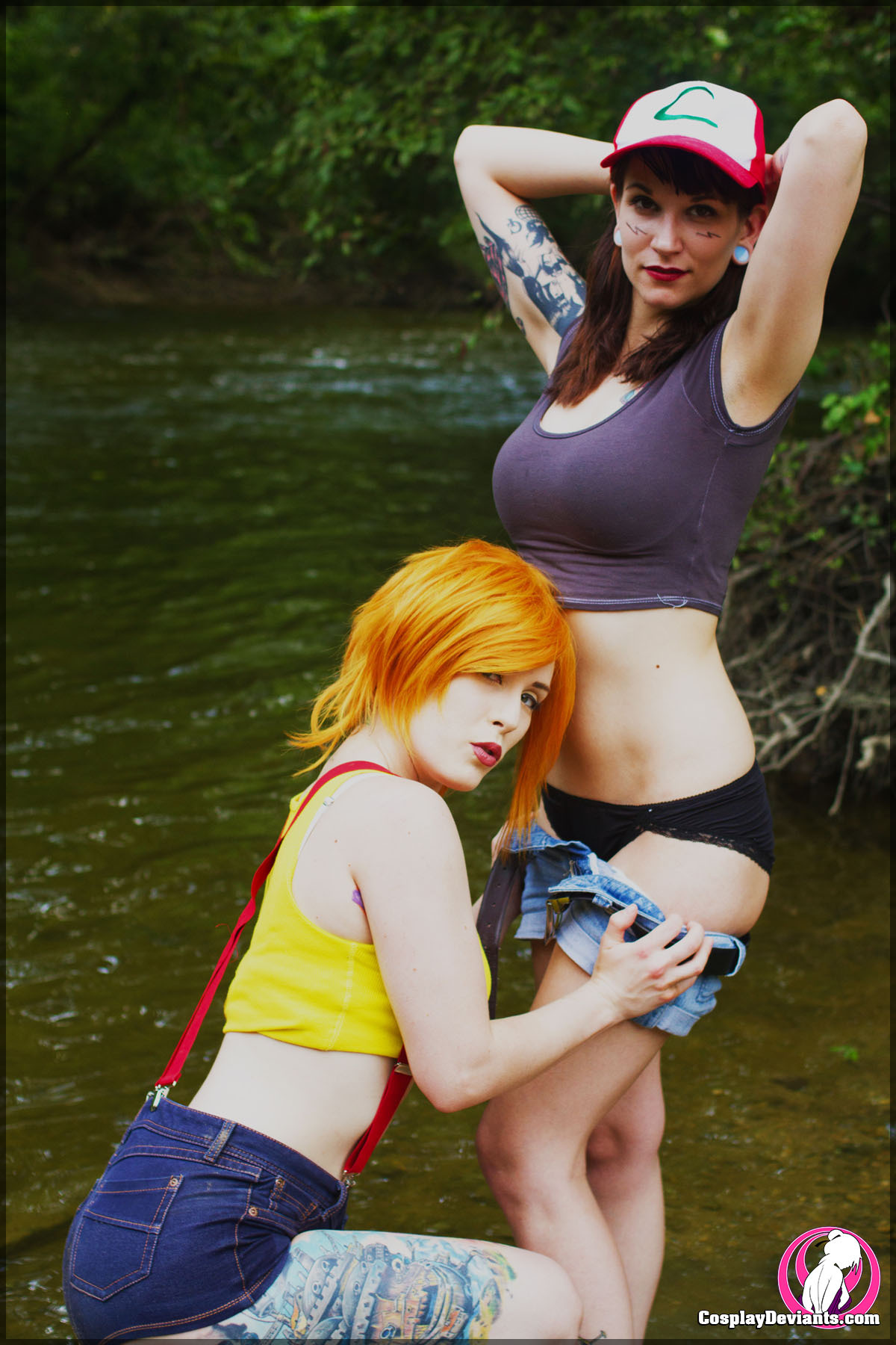 anastassiabearmodel: Squeaks &amp; Bear as Ash &amp; Misty in their newest