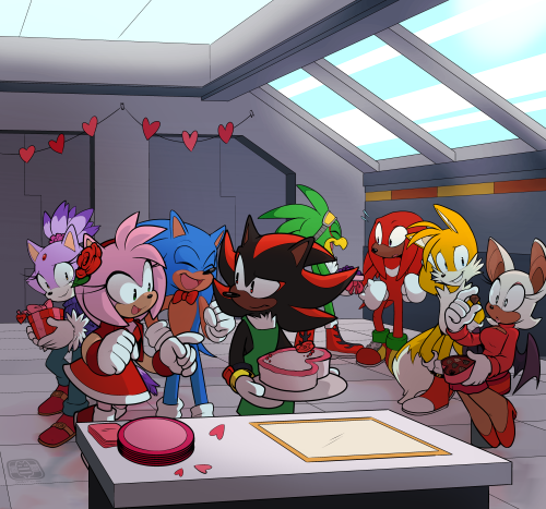 Here’s the group having their own valentine’s day party. Just a chance for them show the