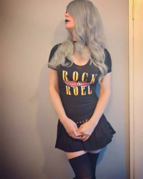 The rock and roll wallflower #ladyboy #trap #sissy #sissyslut #crossdresser #crossdresserslut #trans