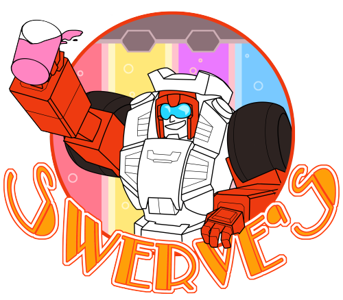 katyamola: breadsy: Finally finished with the logo for the Swerve’s glasses for TFcon! And a l