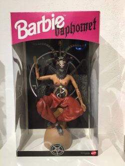 ahoraconmascabra:  sixpenceee:  ‘Baphomet Barbie’ by Argentinian artists Marianela Perelli and Pool Paolini.  