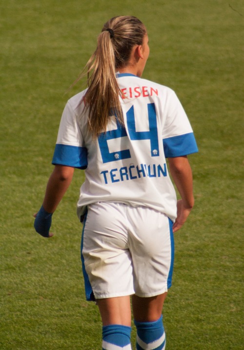  Athlete: Meriame TerchounTeam: FC Zürich FrauenSport: SoccerCompetition: 2013 UEFA Women’s Champion