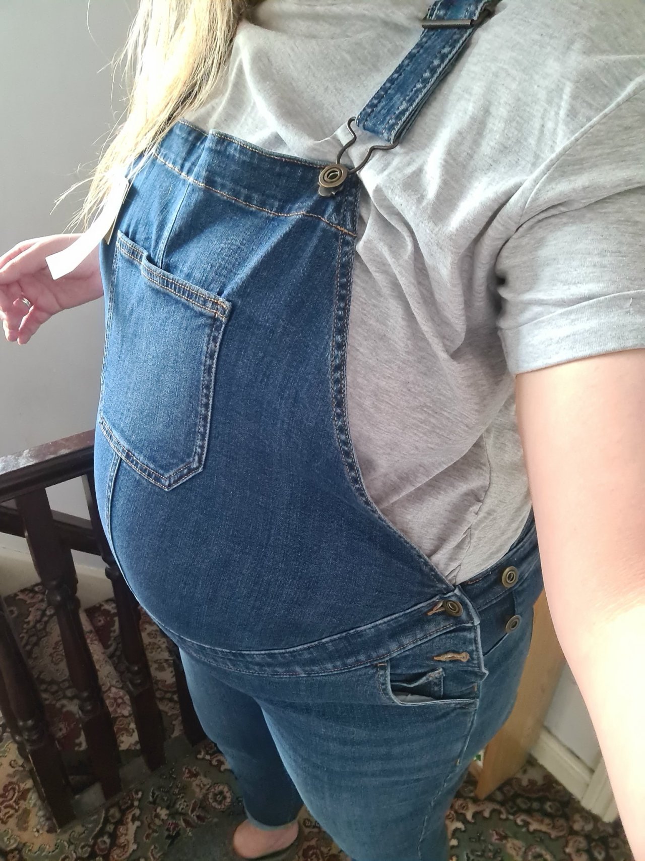 Pregnant In Overalls