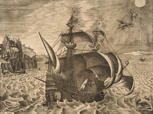 magictransistor:Pieter Bruegel the Elder, The Sailing Vessels, 1561–65.