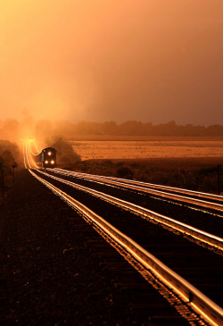 deadheadingcrew:  roadhawg1:  gyclli:  The 16,000 ton roller coaster by *Lampy*   I can relate! Great shot!  vonatpornó 