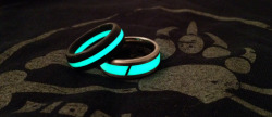 Fidgey:  Thewavespectra:  Isotope Titanium Lume Ring The Isotope Is All About Contrast.