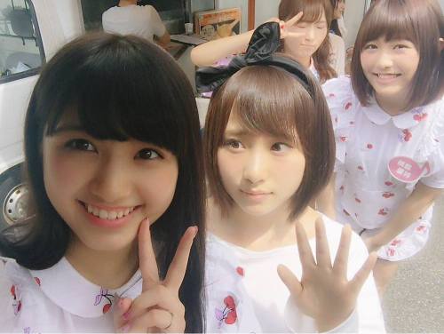 namiyorirobinha: 大和田南那 on Google+20160715 22:53Ohwada Nana高橋朱里　横島亜衿　大島涼花Takahashi Juri, Yokoshima Ae