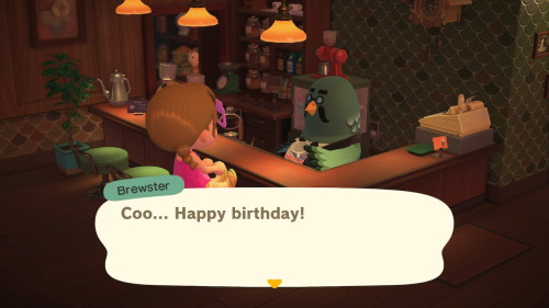 It was my birthday yesterday Even Kapp’n came by the Roost on my birthday – it’s like the game knows