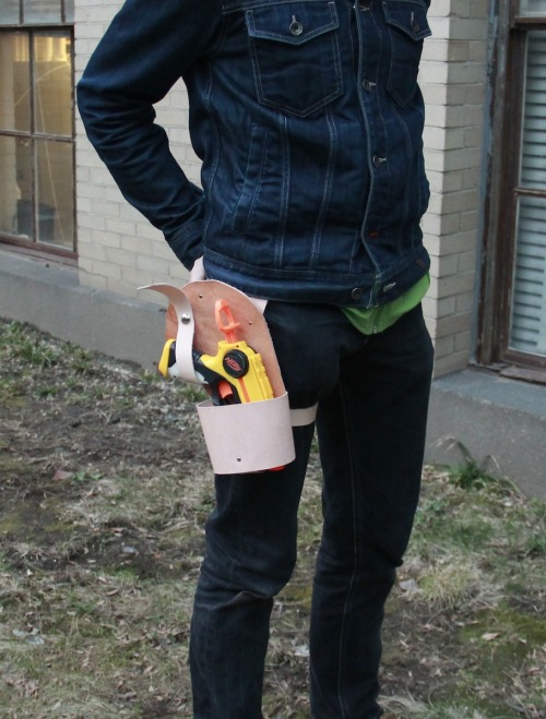 Finally Got Around To Making A Holster For A Nerf Gun. I Did This One In Preparation For A LARP Where