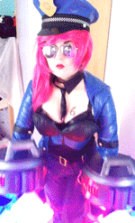 evangeli0n:  Officer Vi Cosplay~! Vi is for…..huge dork. 