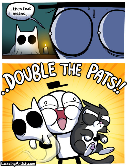 loadingartist: PURRTERGEIST Happy Halloween from Loading Artist!