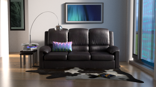 My modern scene i made in Blender. it looks very real dosent it?