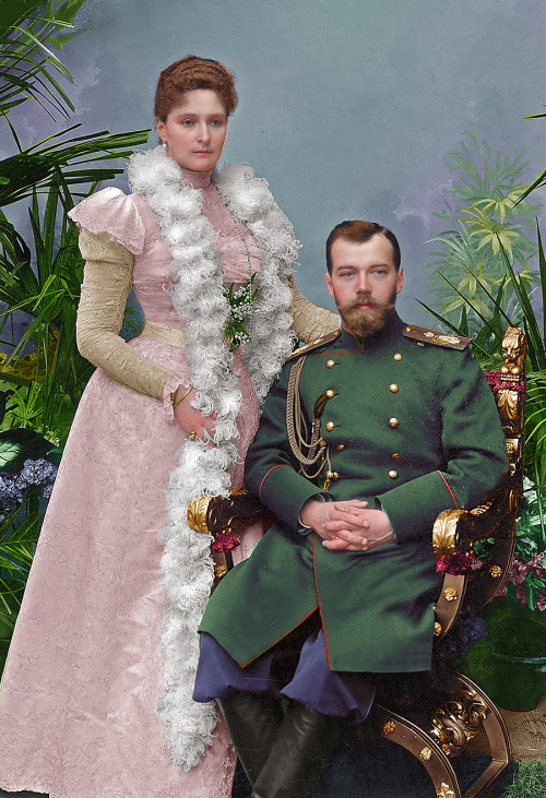 Emperor Nicholas II and Empress Alexandra Feodorovna of Russia, 1898.