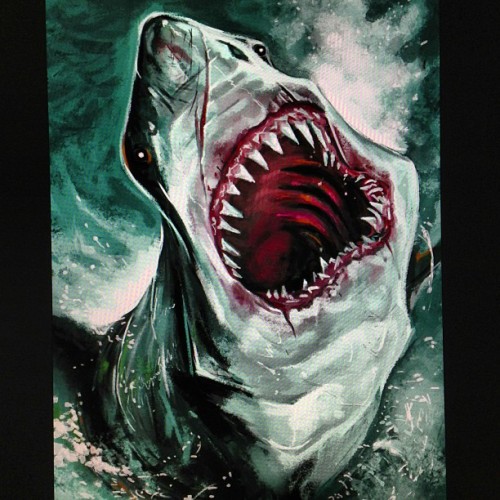 Even more progress! His name is Scarface, and he&rsquo;s from #FRENZY. #WIP #BLAMventures #shark #sh