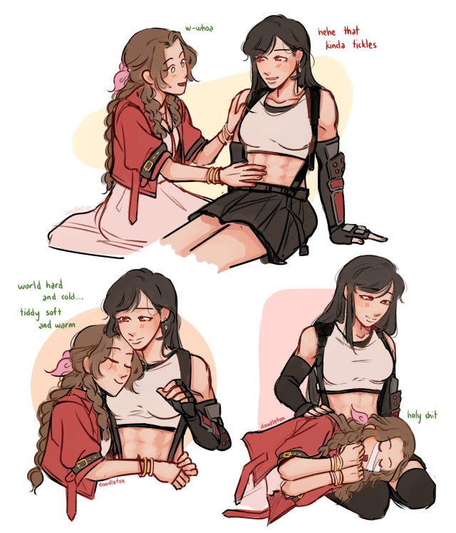 aerith: sorry cant hear u over my love for one (1) tifa lockhart