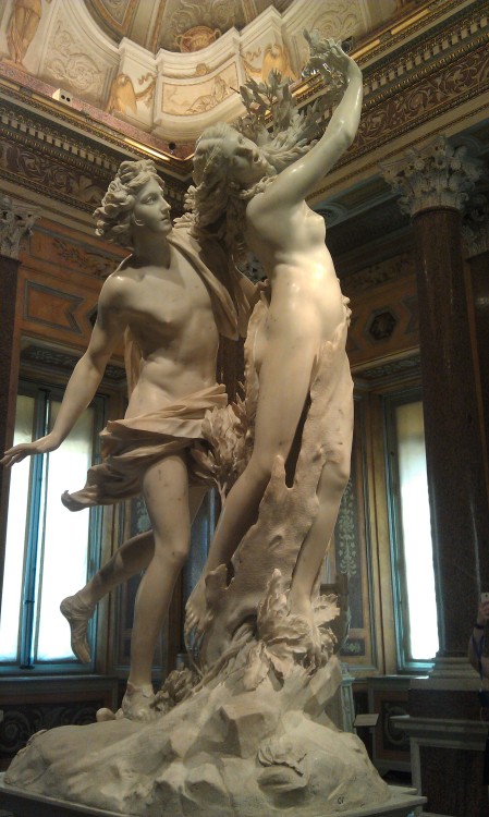 ablative-absolute:&ldquo;Apollo and Daphne&rdquo; by Bernini at the Galleria BorgheseFrom on