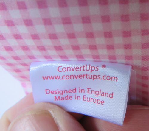ConvertUps now come with soft silk care tags, so you can see the design, size and care instructions 