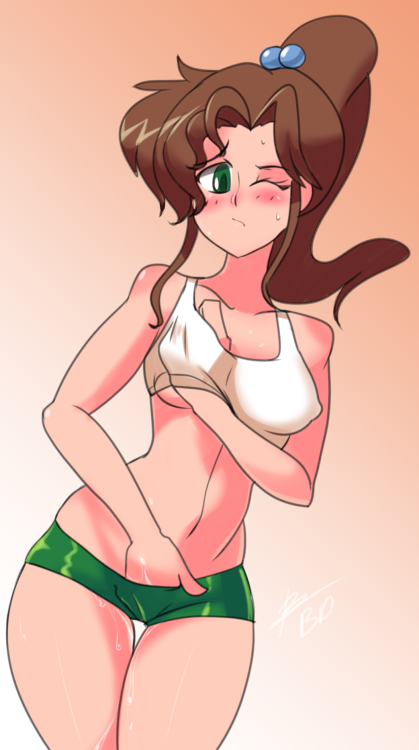 bigdead93: Commission of Sailor Jupiter!   Sometimes you need to reward yourself with a good fondle